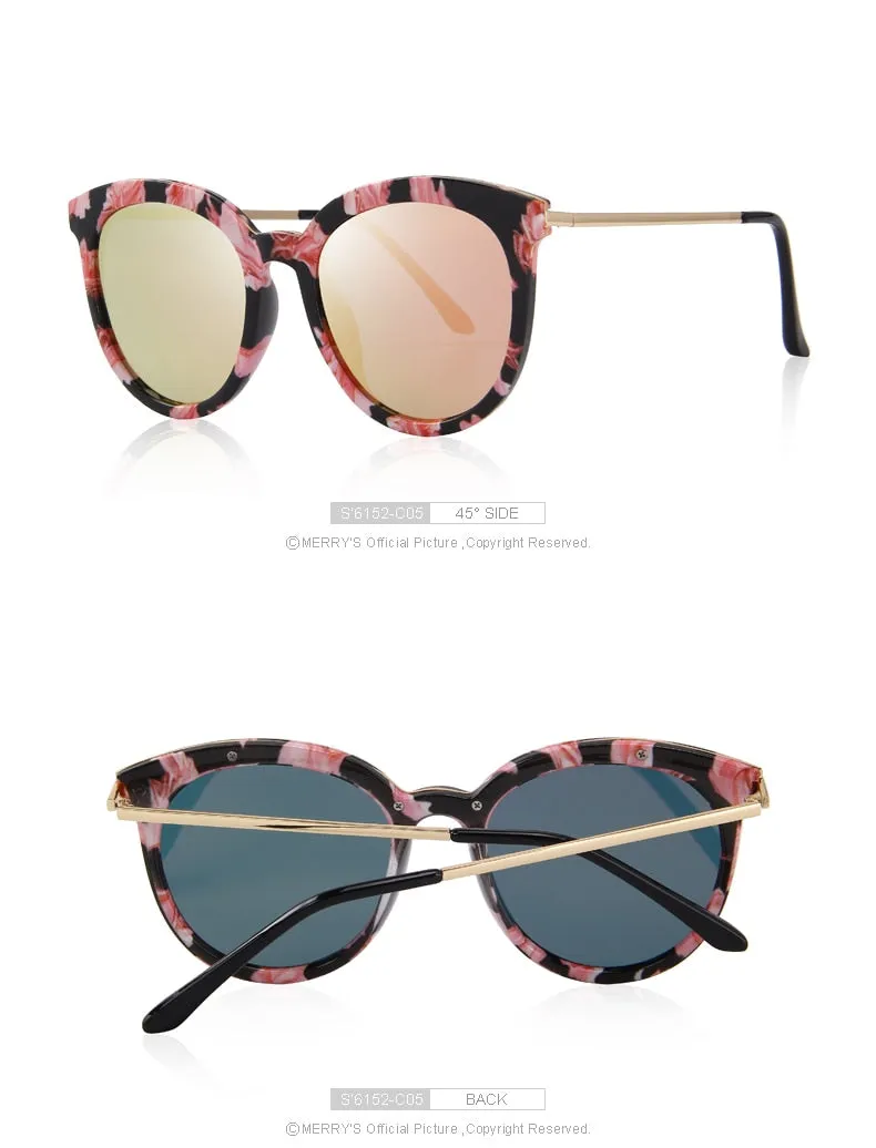 Women's Brand Designer Cat Eye Polarized Sunglasses 100% UV Protection