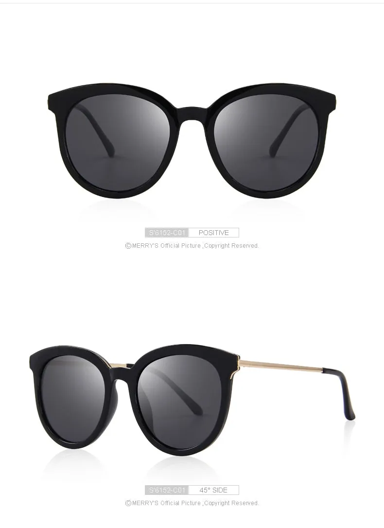 Women's Brand Designer Cat Eye Polarized Sunglasses 100% UV Protection